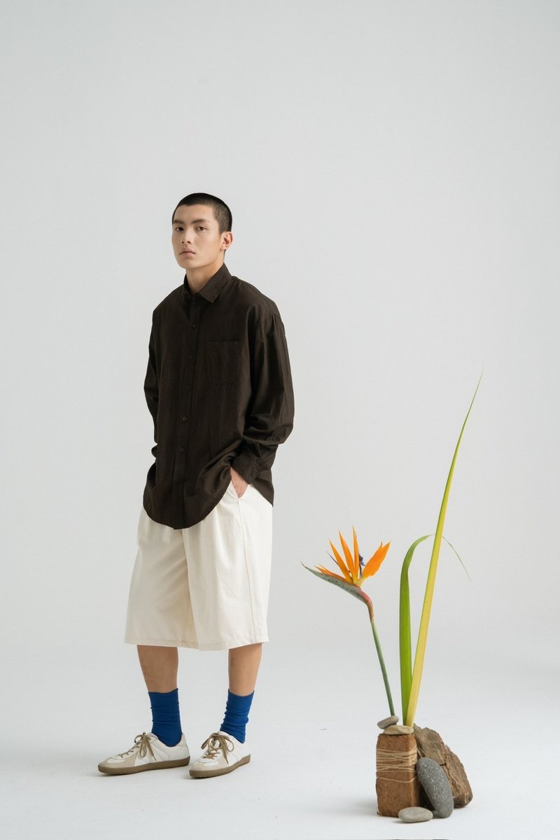 Mud-dyed men's shirts - Men's Shirts - Cotton & Hemp 