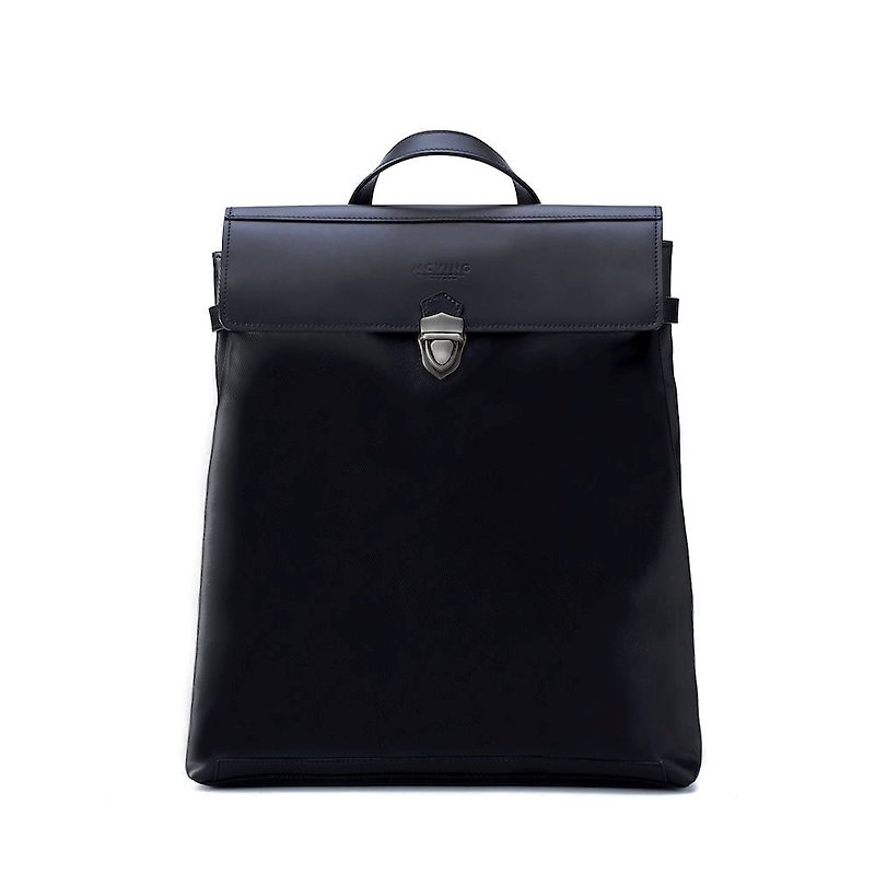 Black waterproof V backpack - in - Backpacks - Waterproof Material Black