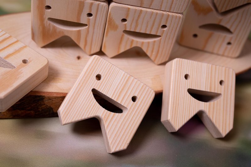 Tooth Blocks Wooden Balance Game, Kids Birthday Gift, Montessori Toy - 寶寶/兒童玩具/玩偶 - 木頭 咖啡色