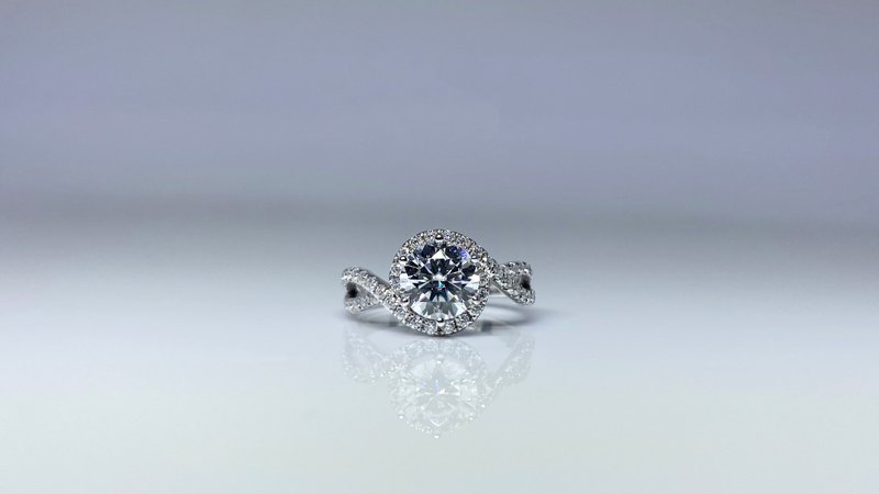 莫桑鑽 |  智慧之眼鑽石女戒  | 台中門市 |  可升白金真鑽 - 戒指 - 純銀 