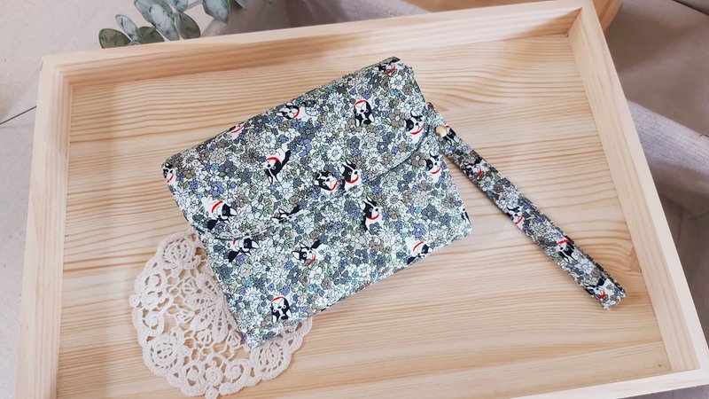 Japanese Bufa Dou [Eight-Gate Card Layer-Three-Layer Wallet] Caibu Coin Purse/Handmade Coin Purse/Three-Layer Bag - กระเป๋าสตางค์ - ผ้าฝ้าย/ผ้าลินิน สีเขียว