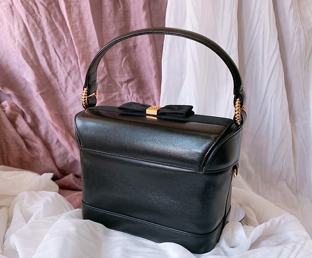 Secondary Bag Vintage] Kimijima Ichiro Kimijima Black Crown Antique Bag丨Portable  Side Back - Shop Imogen Antique Handbags & Totes - Pinkoi