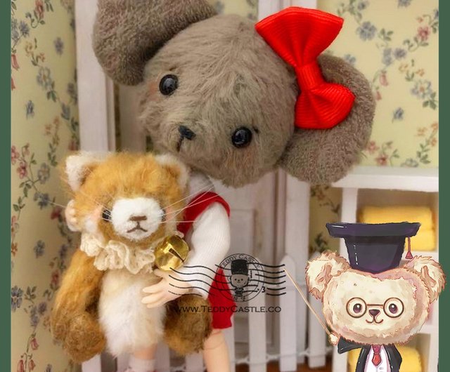 ドイツ発注手作りテディベア(日本に3体のみ）ぬいぐるみ安く