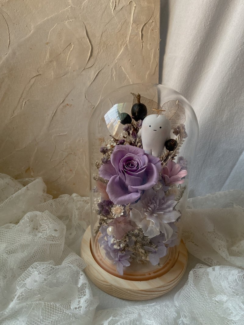 Romantic Purple Tooth Fairy Immortal Glass Flower Cup - Items for Display - Plants & Flowers 