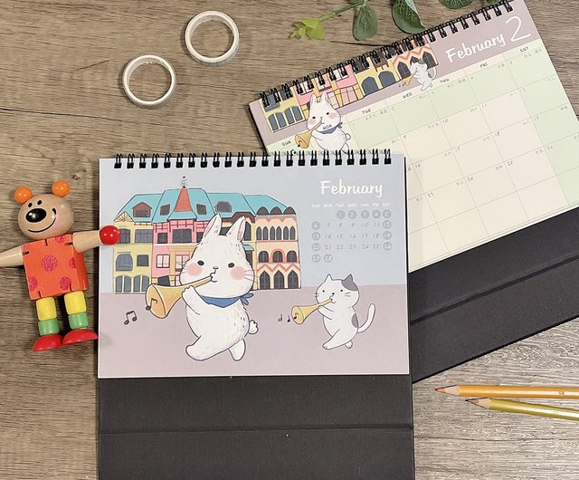 2022 Wow Christmas Card Loliapaulina 2022 Desk Calendar / White Rabbit Concert Triangle Desk Calendar Christmas  Gift Exchange Gift - Shop Starlululu - Calendars - Pinkoi