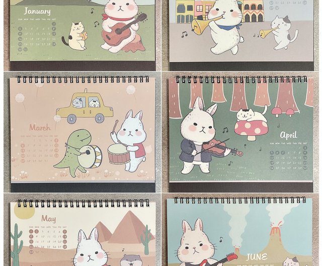 2022 Wow Christmas Card Loliapaulina 2022 Desk Calendar / White Rabbit Concert Triangle Desk Calendar Christmas  Gift Exchange Gift - Shop Starlululu - Calendars - Pinkoi