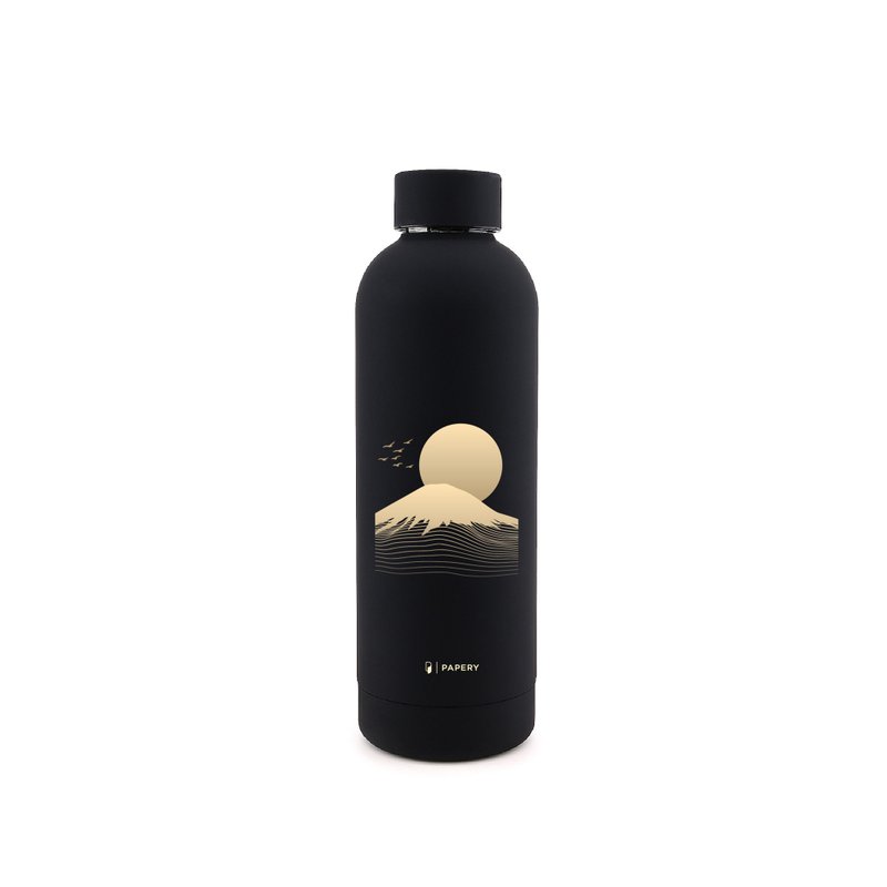 冷熱保溫瓶 隨行杯-日本-富士山 (500ml) - 保溫瓶/保溫杯 - 其他材質 黑色