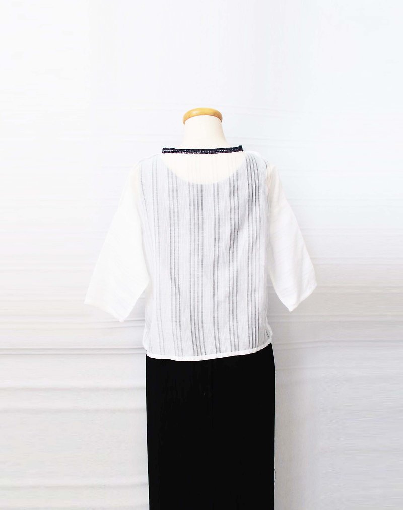 White lines tops - Women's Tops - Polyester 