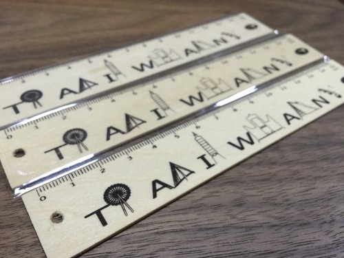Bestar 木質文具禮品 【BESTAR】15CM臺灣景點書籤小木尺 (6入)