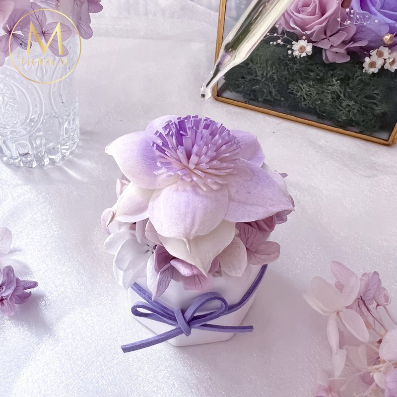 加州落日永生香氛擴香花夕陽紫 (贈送5ml香氛油) - 擺飾/家飾品 - 植物．花 紫色