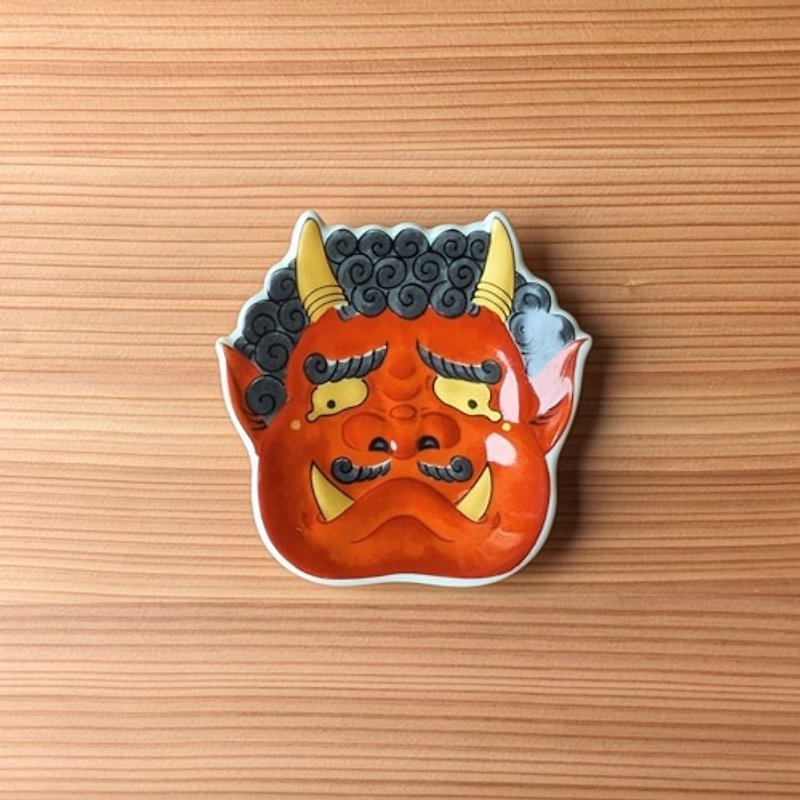Nishiki Crying Demon Small Mein Plate - จานเล็ก - ดินเผา 