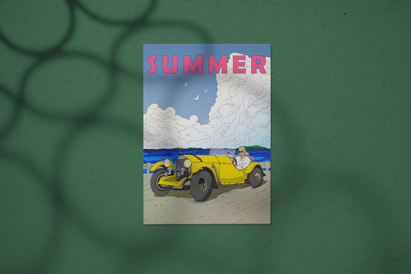 Summer postcard - Cards & Postcards - Paper Blue