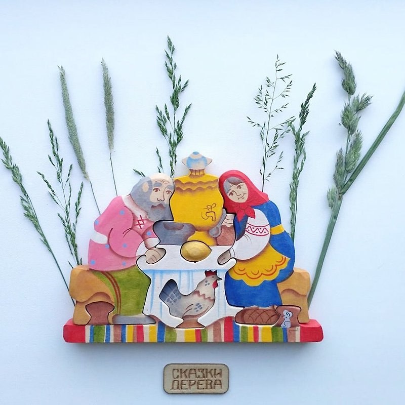 [New Year&#39;s Gift] Chunmu Fairy Tale Russian Building Blocks 3D Puzzle Series: The Hen That Lays Golden Eggs
