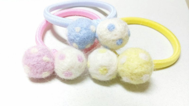 Handmade Polka Dots Felt Hairband - Hair Accessories - Wool Multicolor