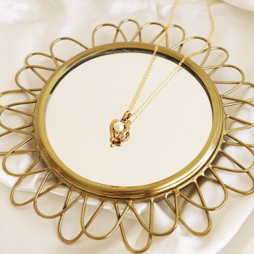 PHOEBE JEWELRY 心心相印愛心珍珠項鍊