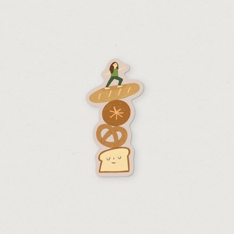 Balance Bread (Sticker) - 貼紙 - 壓克力 黃色