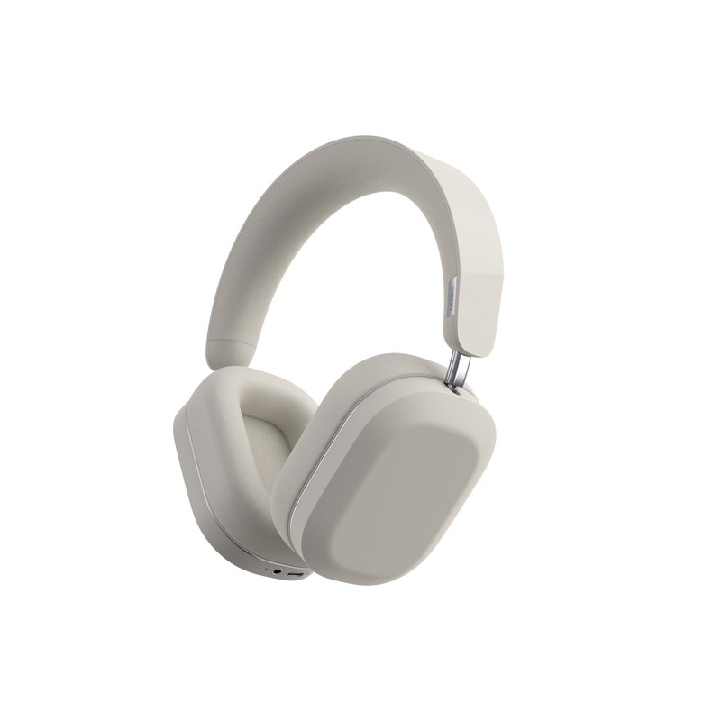 MONDO OVER-EAR Bluetooth headset-beige - Headphones & Earbuds - Other Materials White