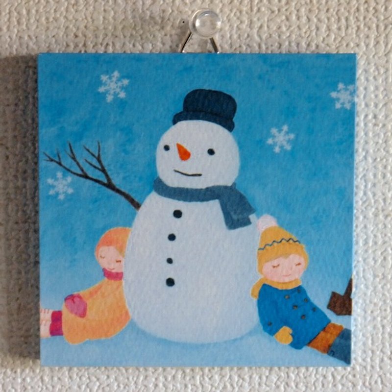 Mini panel No.53 / Snowy Day - Posters - Paper Blue