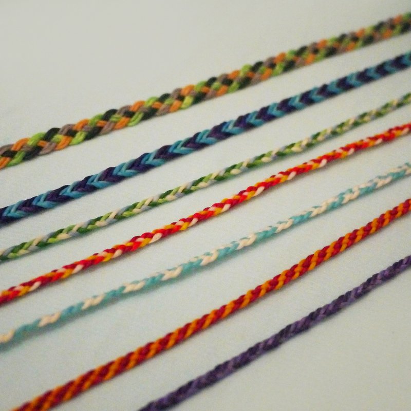 追加アイテム - [編み込みネックレスロープ] シルク蝋糸 - ネックレス - その他の素材 多色
