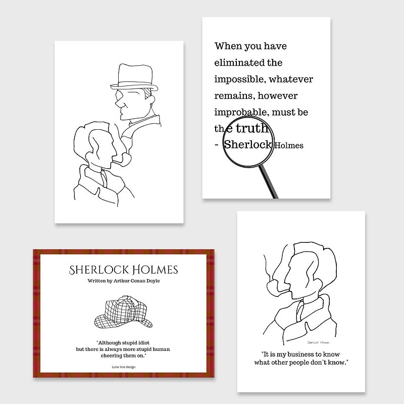 Sherlock Holmes Sherlock Holmes Notebook | Pocket Stationery | Decoration Gifts - Notebooks & Journals - Paper Multicolor