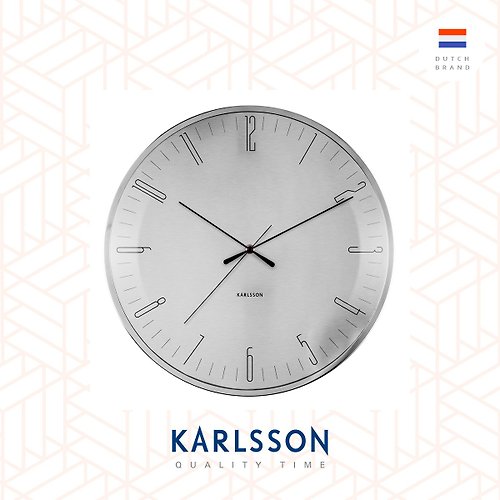 Ur Lifestyle 荷蘭Karlsson, Wall clock Dragonfly aluminum, Dome glass