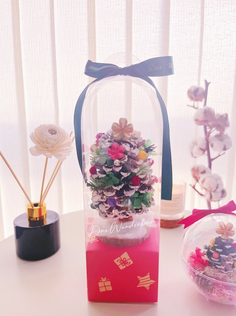 【Christmas tree】Big pine cone Christmas tree | Christmas gift box - ช่อดอกไม้แห้ง - พืช/ดอกไม้ หลากหลายสี