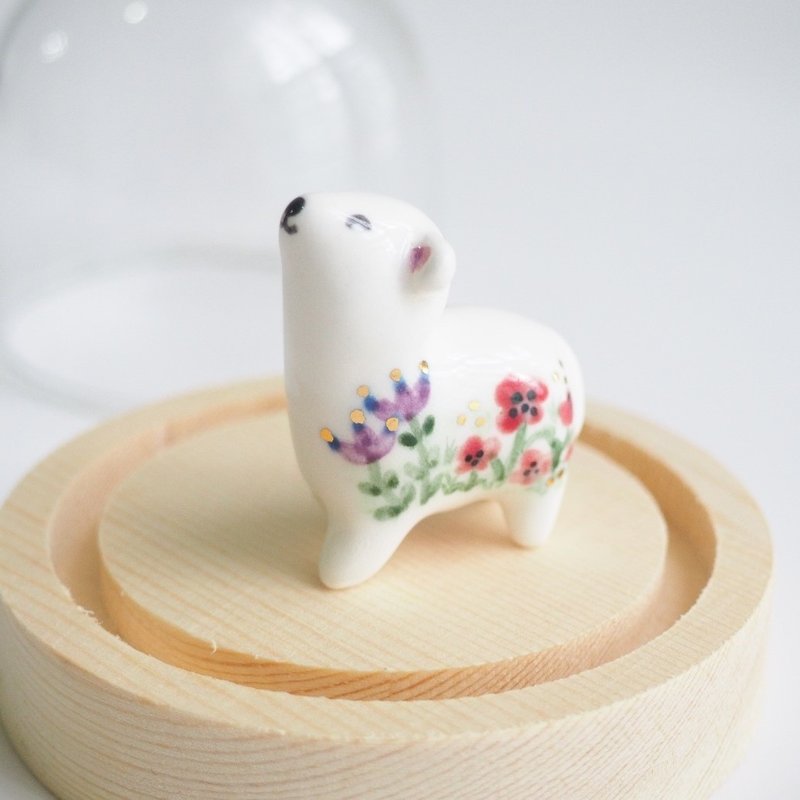 花花小綿羊陶瓷擺飾 - 擺飾/家飾品 - 瓷 白色
