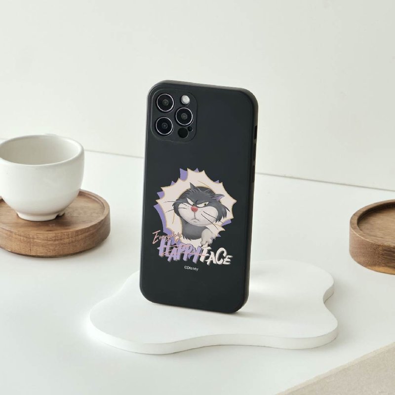 Disney Cats And Dogs-魯斯佛款每天耍壞純色矽膠iPhone手機殼 - 手機殼/手機套 - 矽膠 黑色