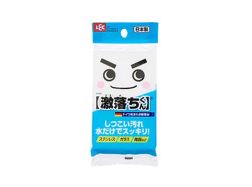 日本 LEC 台灣經銷 (唯可) 【激落君】日製免洗劑去污科技海綿(小)1入