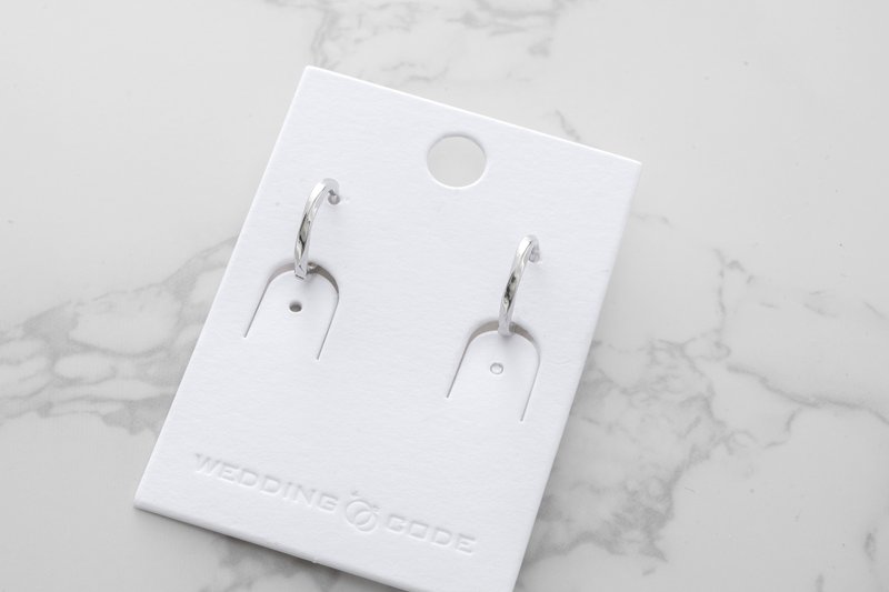 earrings 10708 - ต่างหู - เงิน 