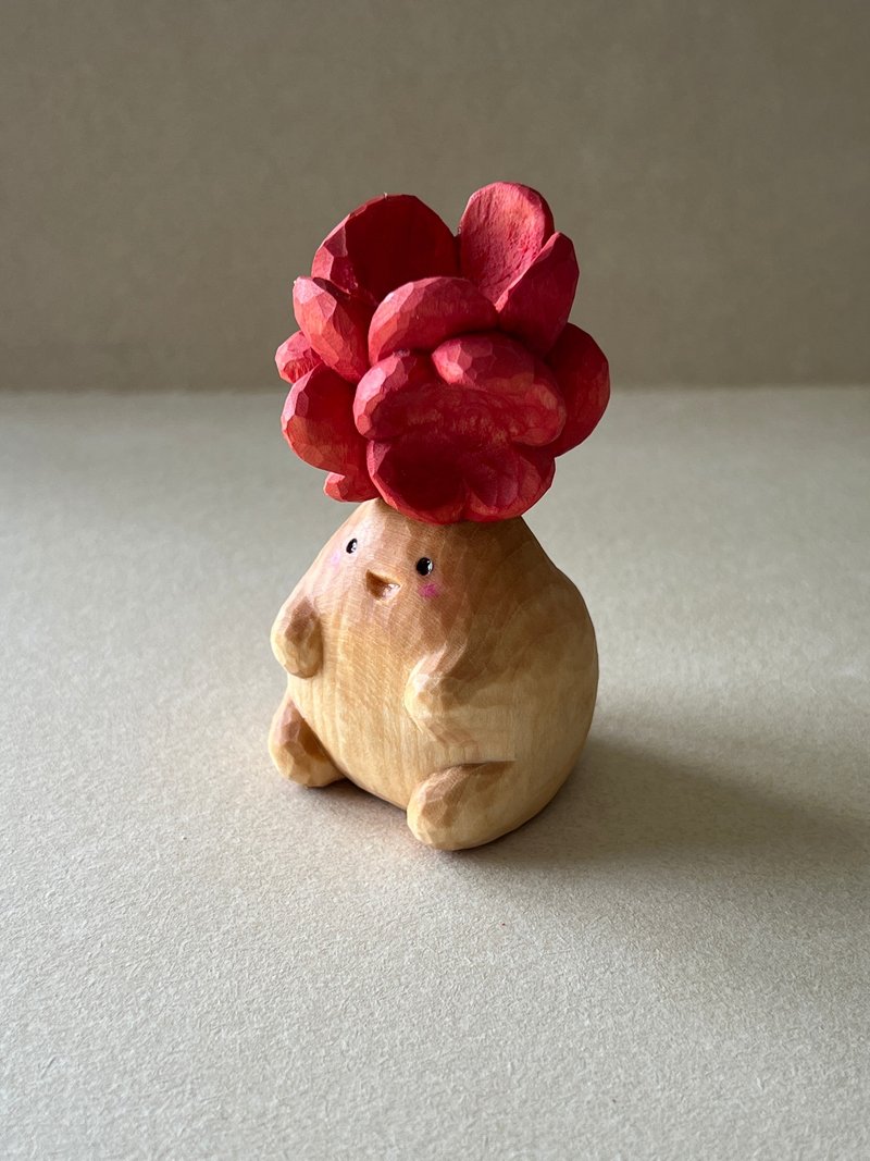 Wood carving toys Om - 擺飾/家飾品 - 木頭 粉紅色