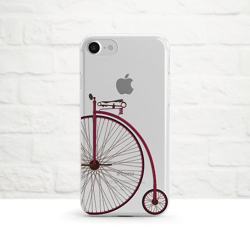 OneLittleForest 復古單車-防摔透明軟殼- iPhone 14, 14, Xs至iPhoneSE2, Samsung