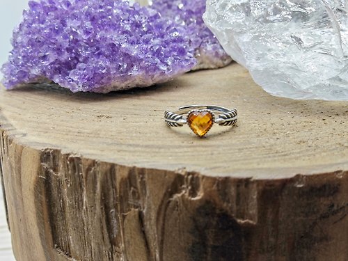 zen crystal jewelry 礦石水晶 黃色系|黃水晶|天然石|水晶戒指