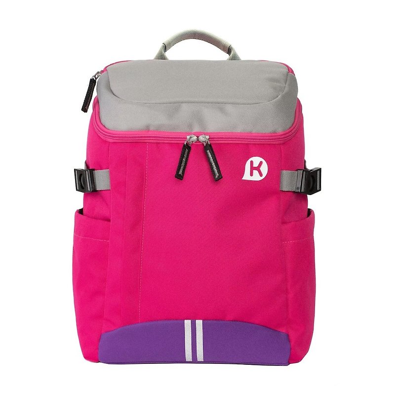 DUSTIN Series mini Ergonomic School Backpack for Primary School Pupils - Magenta - Backpacks - Polyester Red
