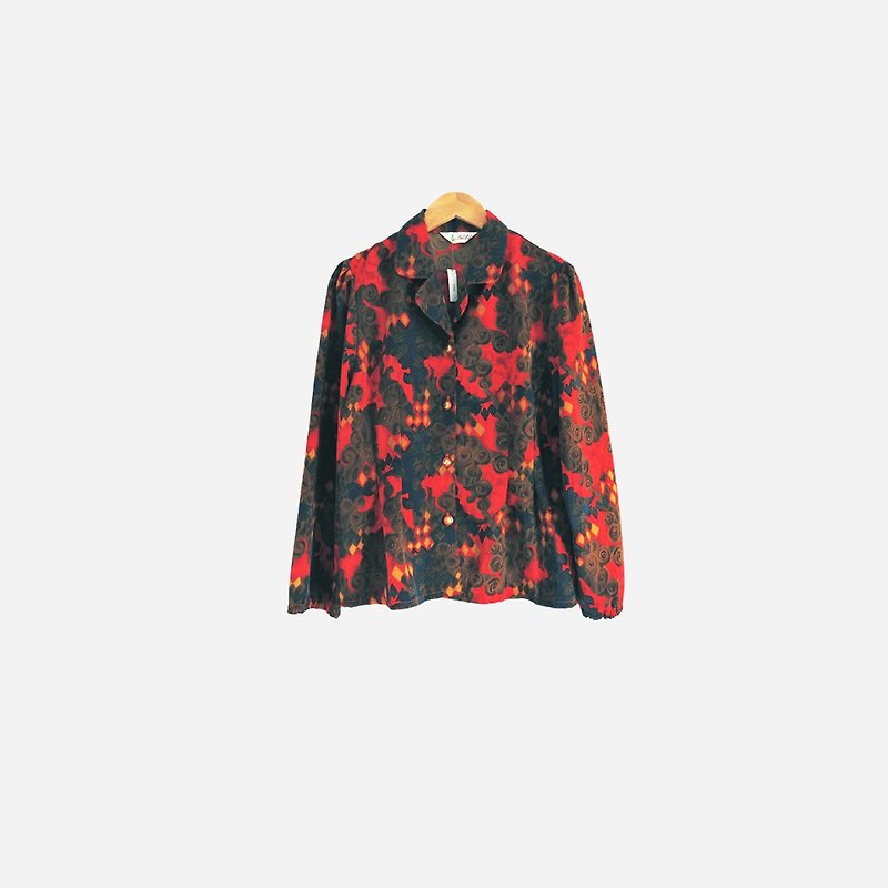 Dislocated vintage / totem print shirt no.512 vintage - Women's Shirts - Other Materials Red