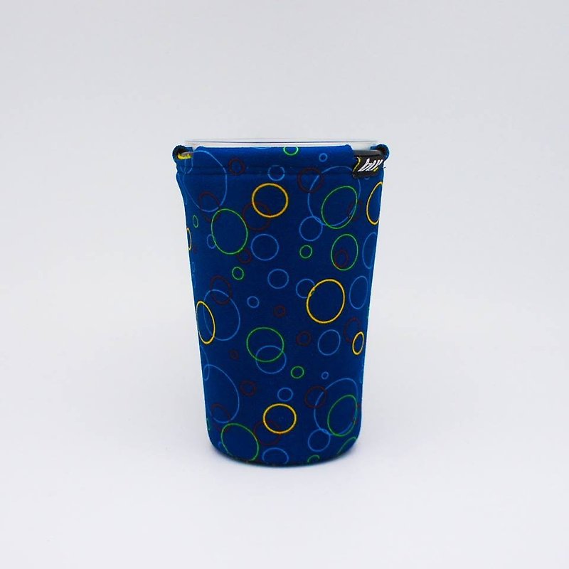 BLR Drink caddy  Blue Bubble  WD114 - ถุงใส่กระติกนำ้ - เส้นใยสังเคราะห์ สีน้ำเงิน