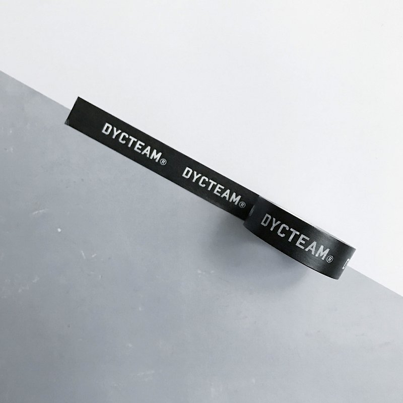 DYCTEAM-LOGO paper tape - มาสกิ้งเทป - กระดาษ สีดำ