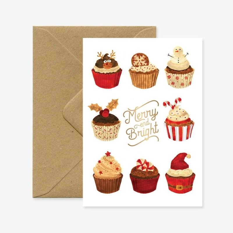 Christmas cup cake Christmas card - Cards & Postcards - Paper 