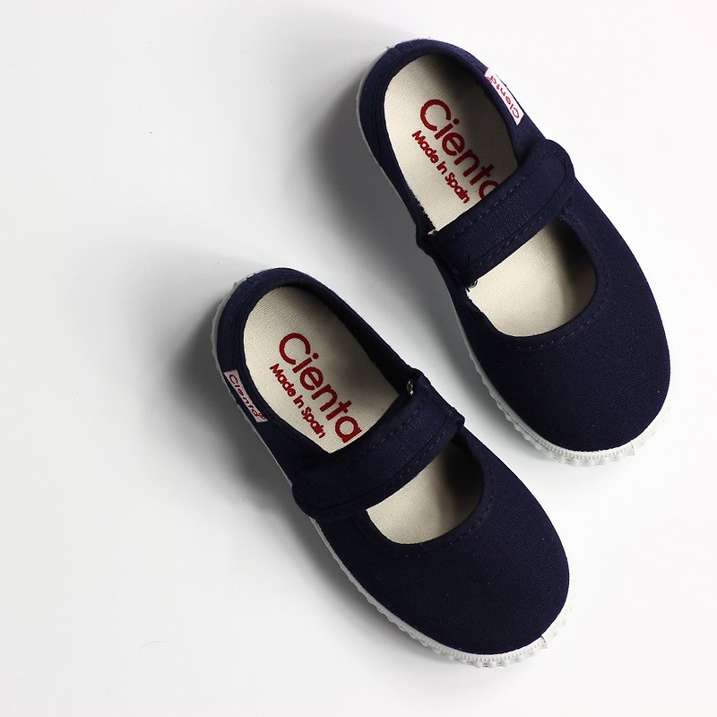 西班牙國民帆布鞋 CIENTA 56000 77深藍色 幼童、小童尺寸 - 男/女童鞋 - 棉．麻 藍色