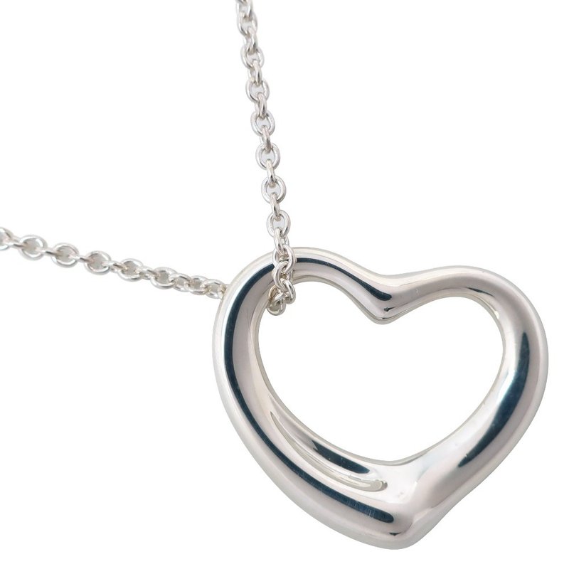 【日本直送】ティファニー TIFFANY&Co. オープンハート ネックレス エルサ・ペレッティ シルバー925 ハート 約5.8g レディース【中古】 - 項鍊 - 銀 銀色
