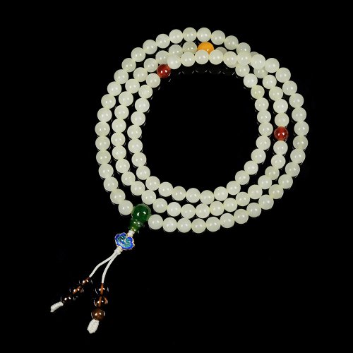 正佳珠寶 Gemsrich Jewelry 【正佳珠寶】和田玉 溫潤黃口料 5.8-6.3mm 108顆轉運珠 和田玉