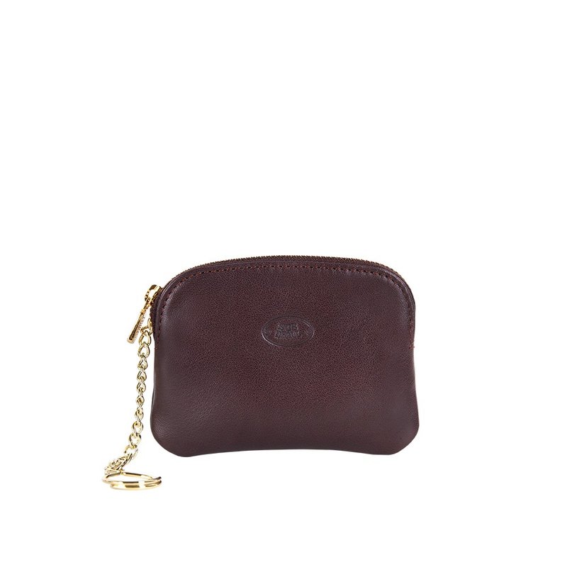 [SOBDEALL] Vegetable tanned leather zipper coin purse (four colors available) - กระเป๋าใส่เหรียญ - หนังแท้ หลากหลายสี