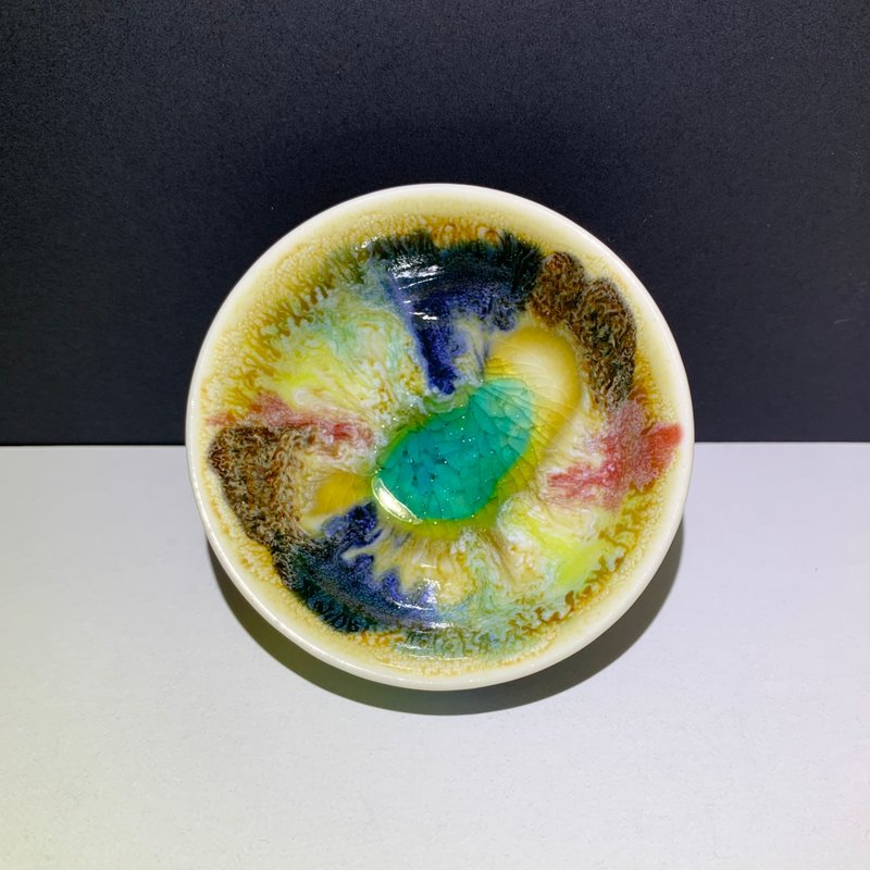 冰晶油畫山水迷你杯 / 邱毓寧 / 鶯歌燒 / A28 - 茶壺/茶杯/茶具 - 瓷 多色