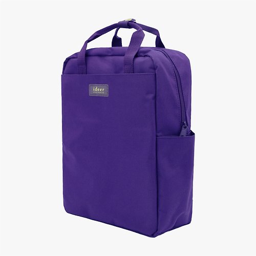 ideer 【轉運來】紫色防潑水防盜背包筆記型電腦 後背包 電腦包 旅行