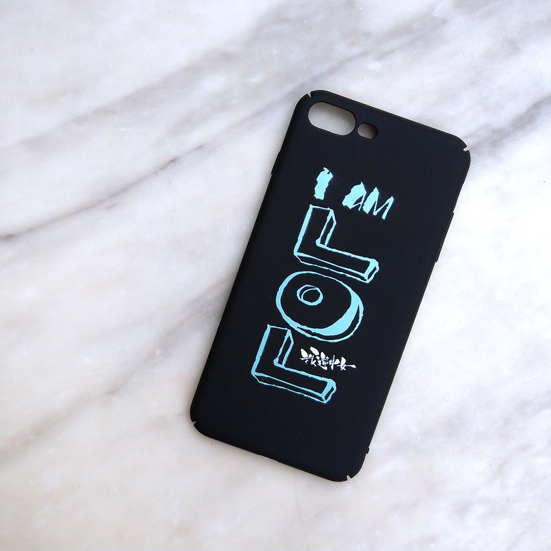 iPhone case - I AM LOL BK + MT - Phone Cases - Plastic Black