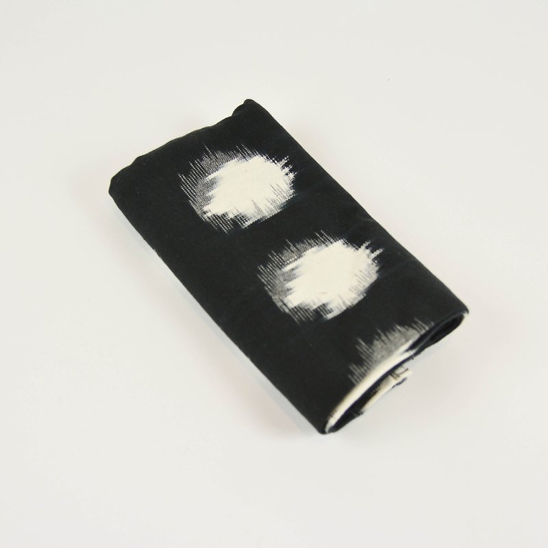 Yika Knit Square Scarf-Fair Trade - Handkerchiefs & Pocket Squares - Cotton & Hemp Black