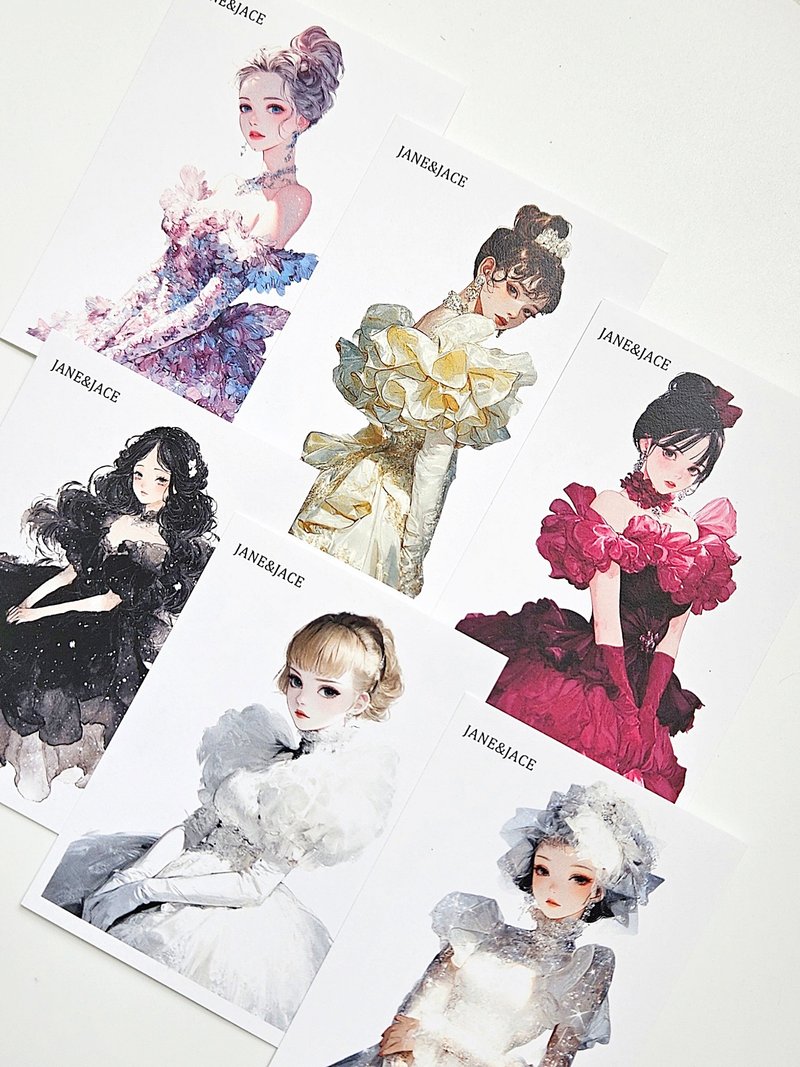 Antique Vivid Figure Paper - 貼紙 - 紙 