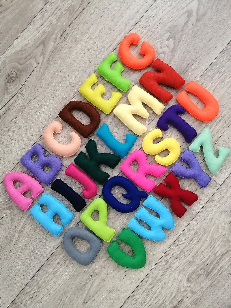 English alphabet for children, soft English letters for babies - Kids' Toys - Eco-Friendly Materials Multicolor