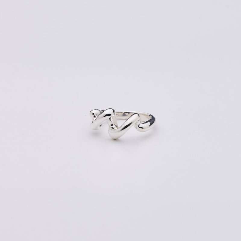 Wave cloud 3.0 ring - General Rings - Sterling Silver 