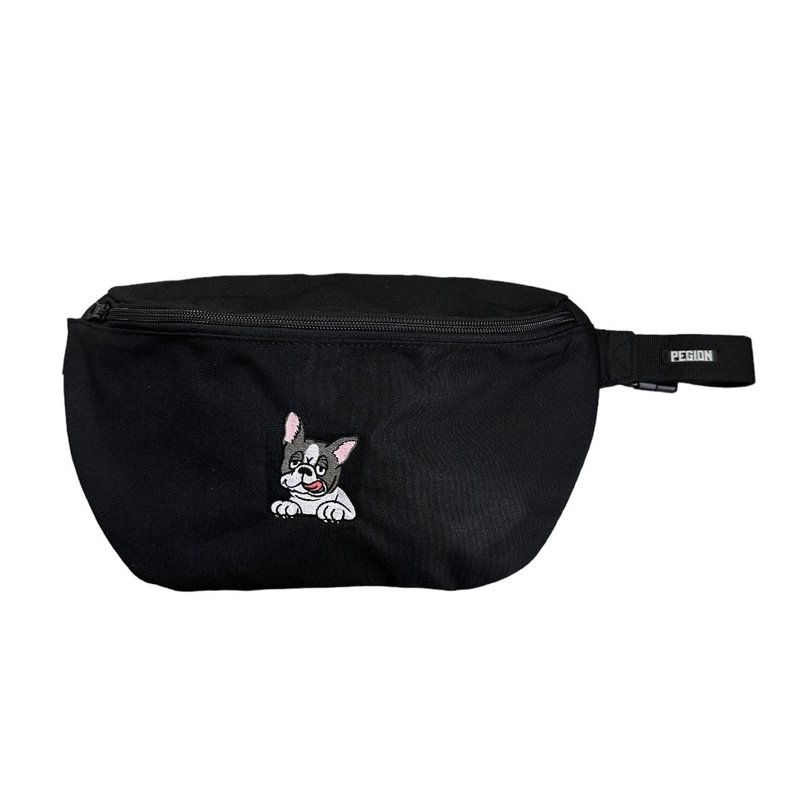 FRENCHI BULL DOG BODY BAG - PIED - กระเป๋าเครื่องสำอาง - เส้นใยสังเคราะห์ สีดำ